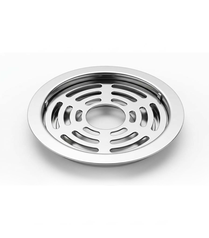 ROUND DRAINER SS 304 WITH LOCK 4 INCH (PLAIN)