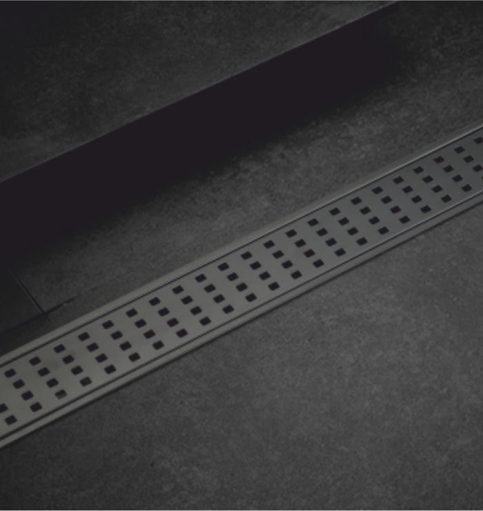 SS 304 SQUARE SHOWER DRAIN CHANNEL BLACK 4 INCH (24x4 INCH)