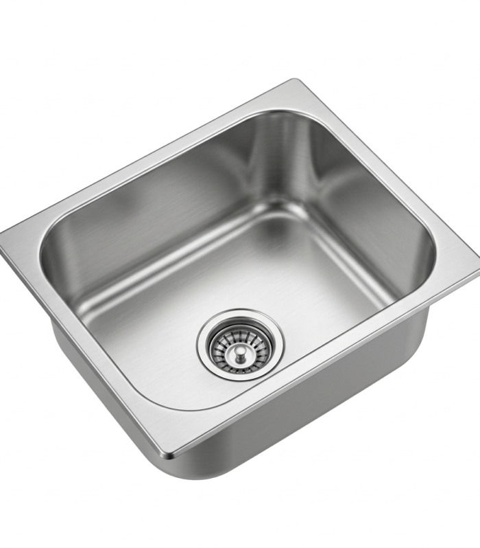 single bowl square kitchen sink (24x18x10)